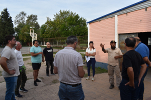 El Municipio recibió a funcionarios de Seguridad Deportiva de la provincia y se reunió con representantes de Liga Galvense.