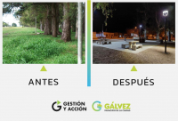 Antes y Despu&eacute;s del Renovado Parque Lineal - Monte de Eucaliptus.