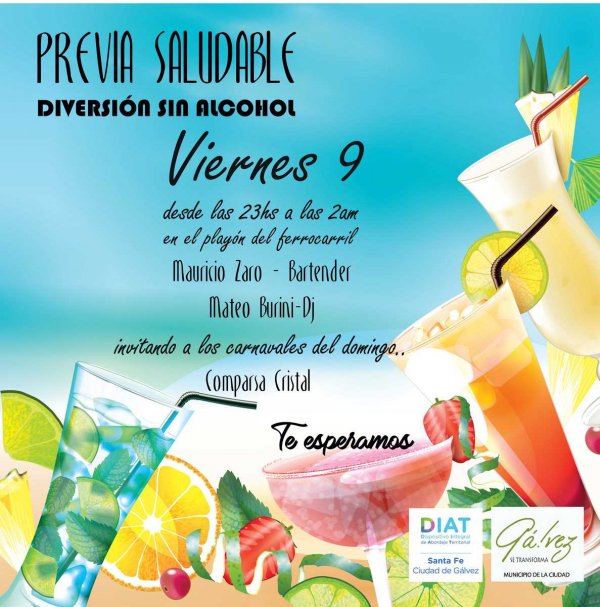 Diversión sin Alcohol es la propuesta del Municipio para este Finde de Carnavales