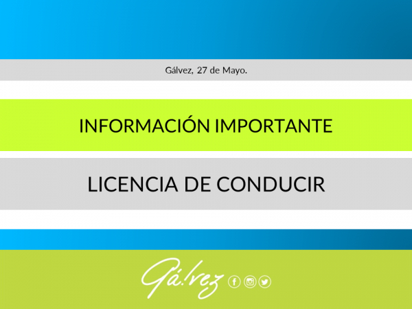 Información Importante: Licencia de Conducir