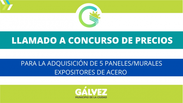 Llamado a Concurso de Precios para la Adquisición de 5 Paneles/Murales Expositores de Acero