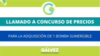 Llamado a Concurso de Precios para la Adquisición de 1 Bomba Sumergible