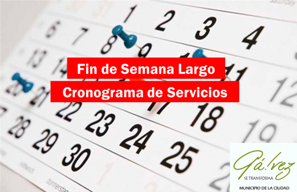 Recoleccion de Servicios por Semana Santa - Cronograma