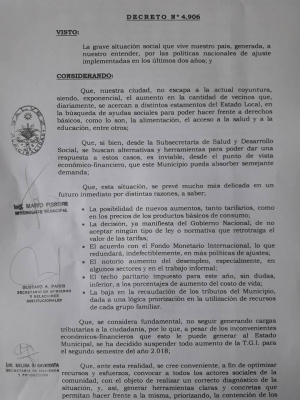 Se Decretó la Emergencia Social y Se Convoca al Consejo Consultivo Social