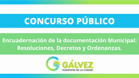 Concurso de Precios Encuadernación de la documentación Municipal: Resoluciones, Decretos y Ordenanzas.