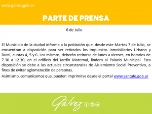 Parte de Prensa - Inmobiliarios Rural y Urbano