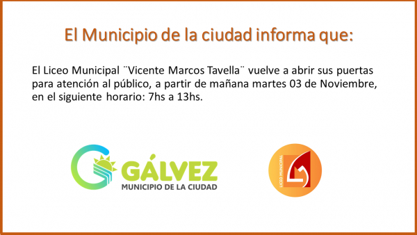 Comunicado del Liceo Municipal.