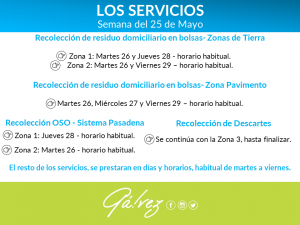 Los Servicios- Semana del 25 de Mayo