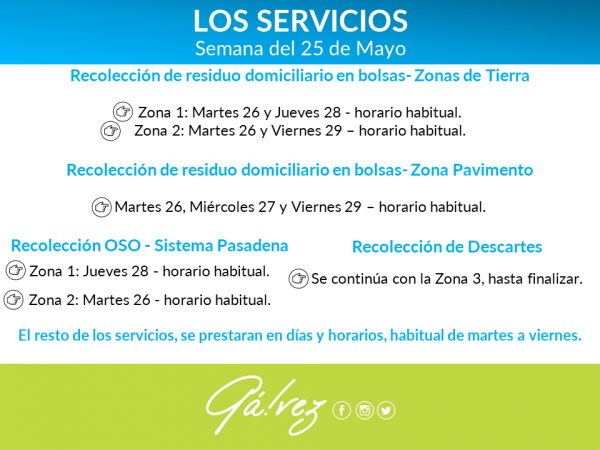 Los Servicios- Semana del 25 de Mayo