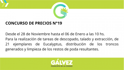 Concurso de Precios N°19: Trabajos en el Monte de Eucaliptus